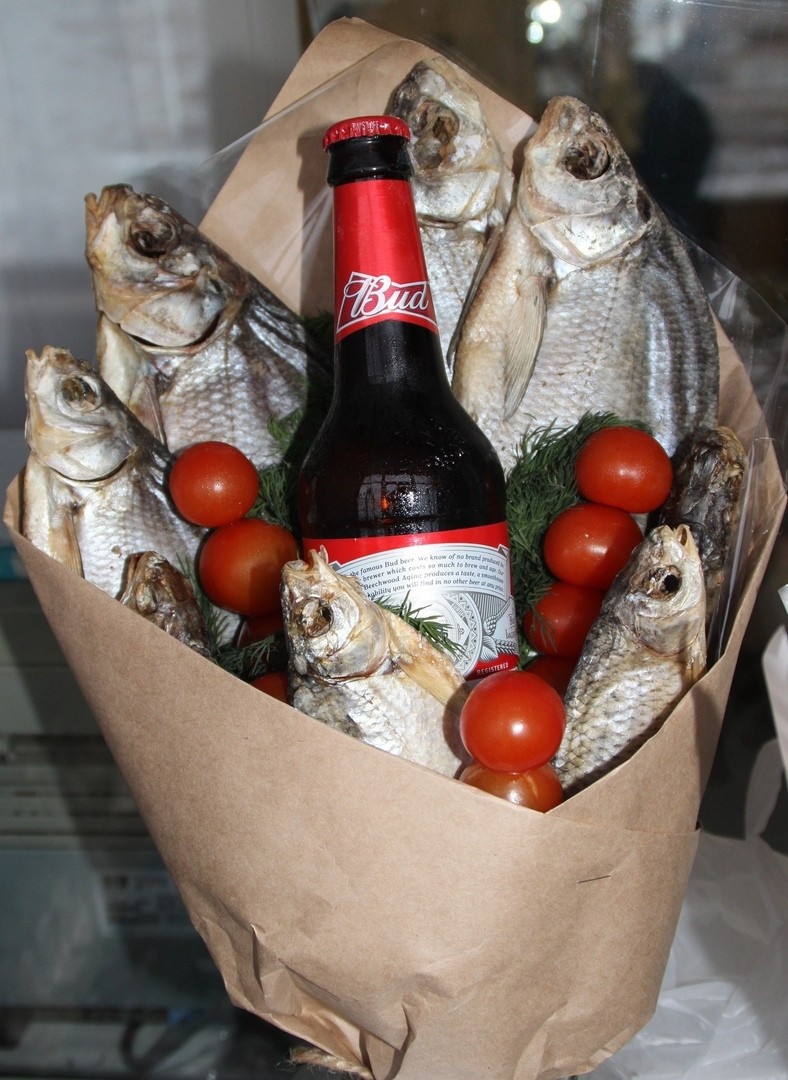 Вкусный Букет для ценителей пива с рыбкой 